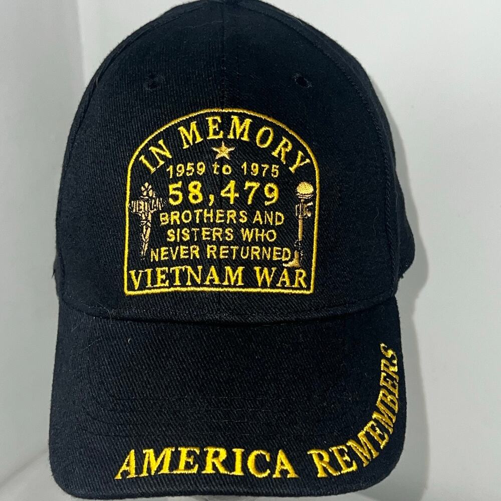 Official Licensed America Remembers Vietnam War Memorial Baseball Cap Adj Strap
